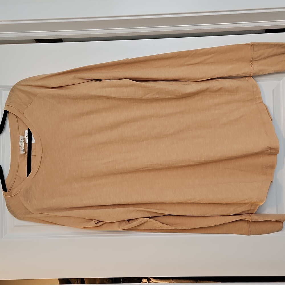 We The Free Orange Oversized Long Sleeve Tunic Size MEDIUM - Picture 2 of 5